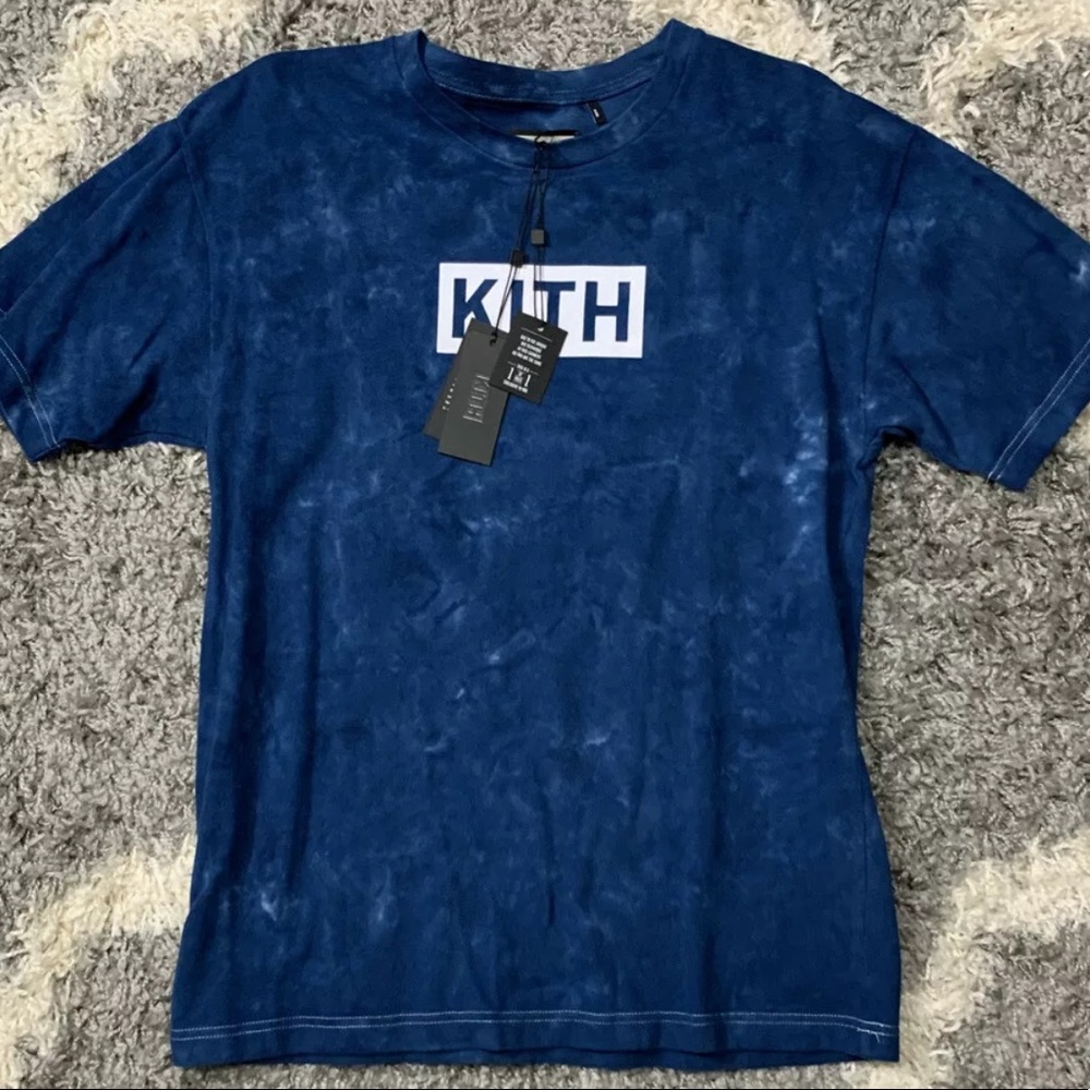 Kith Box Navy Solid Dye Tee Shirt Size Medium